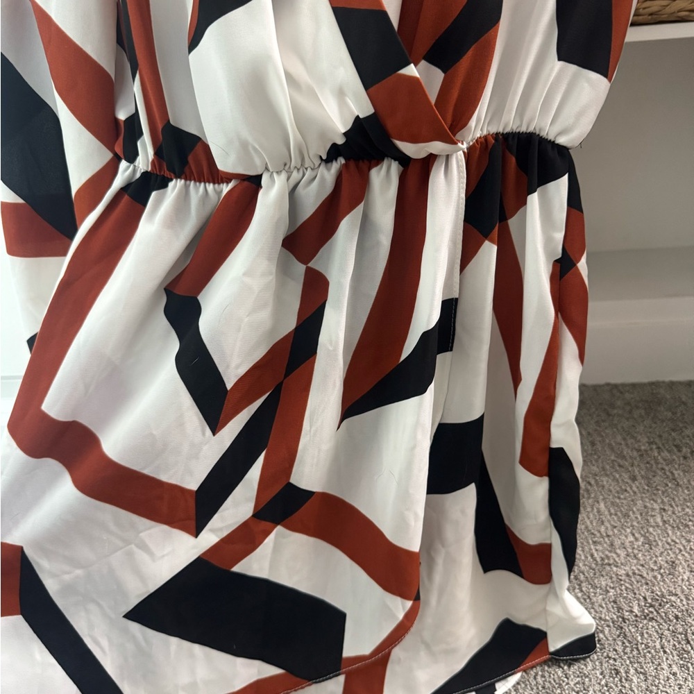 Fab'rik Multicolor Geometric Pattern Dress - Picture 2 of 5